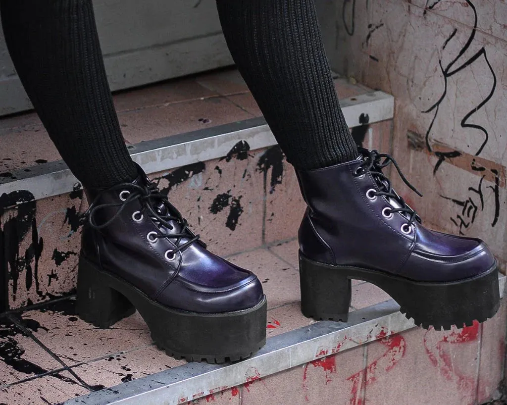TUK-A3231L Purple Rub-Off Ankle Nosebleed Boot sold by Shoe Freaks product image thumbnail 5
