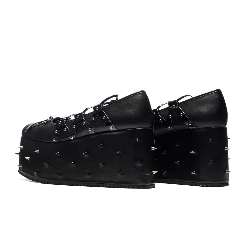 Zorina Lace Up Platform Ballet Shoes - Black sold by Shoe Freaks product image thumbnail 5