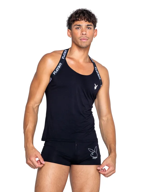 Playboy Mens Tuxedo Modal Tank sold by Shoe Freaks