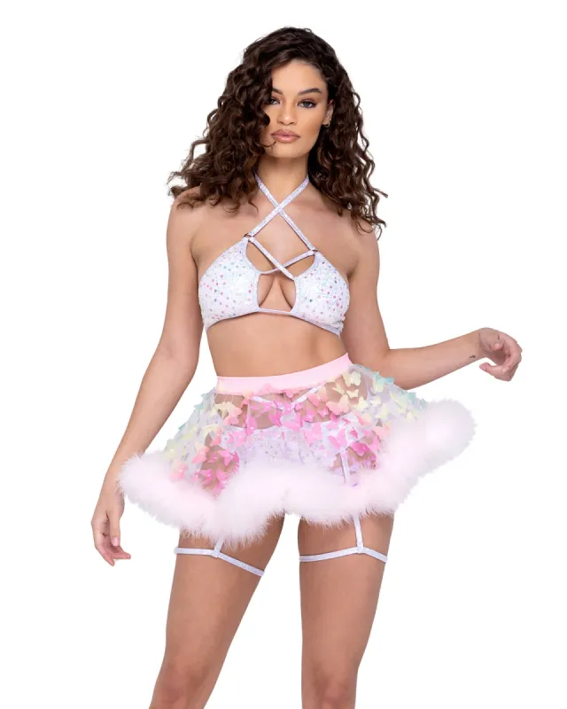Sheer Butterfly Skirt sold by Shoe Freaks