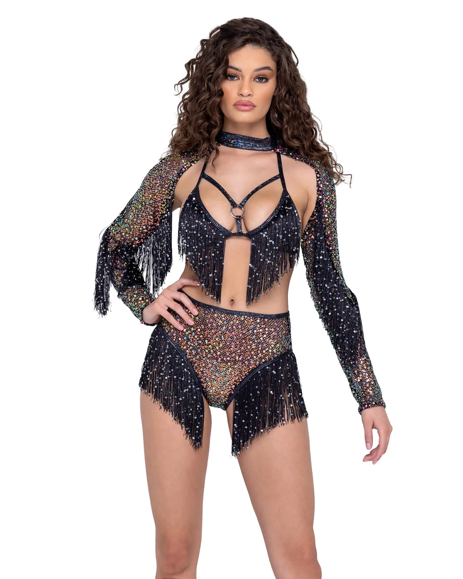 Sequin Fishnet Shrug sold by Shoe Freaks product image thumbnail 3