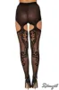 Jacquard Suspender Pantyhose sold by Shoe Freaks
