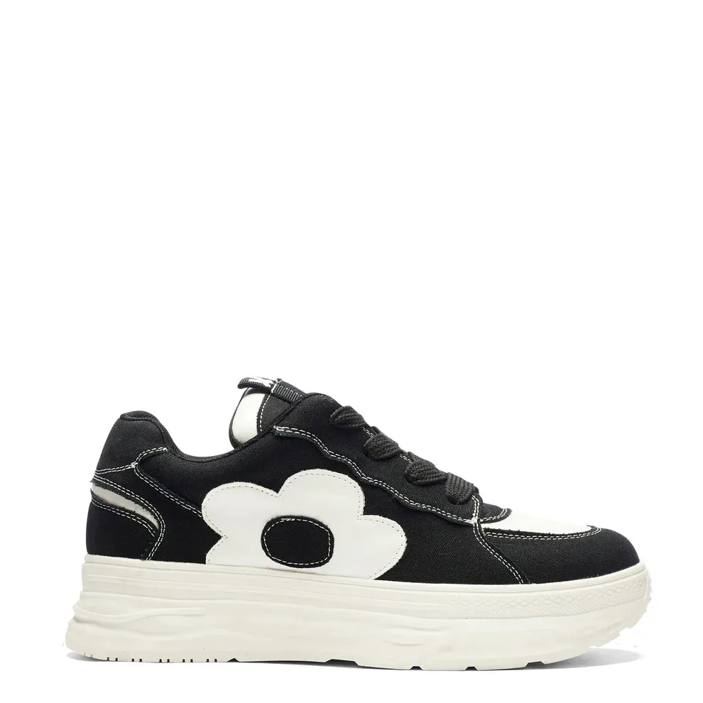 Petal Husk Chunky Trainers - Monochrome sold by Shoe Freaks