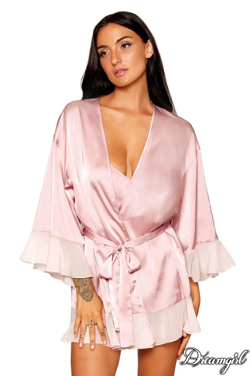 2Pc. Satin Robe Set sold by Shoe Freaks product image thumbnail 2