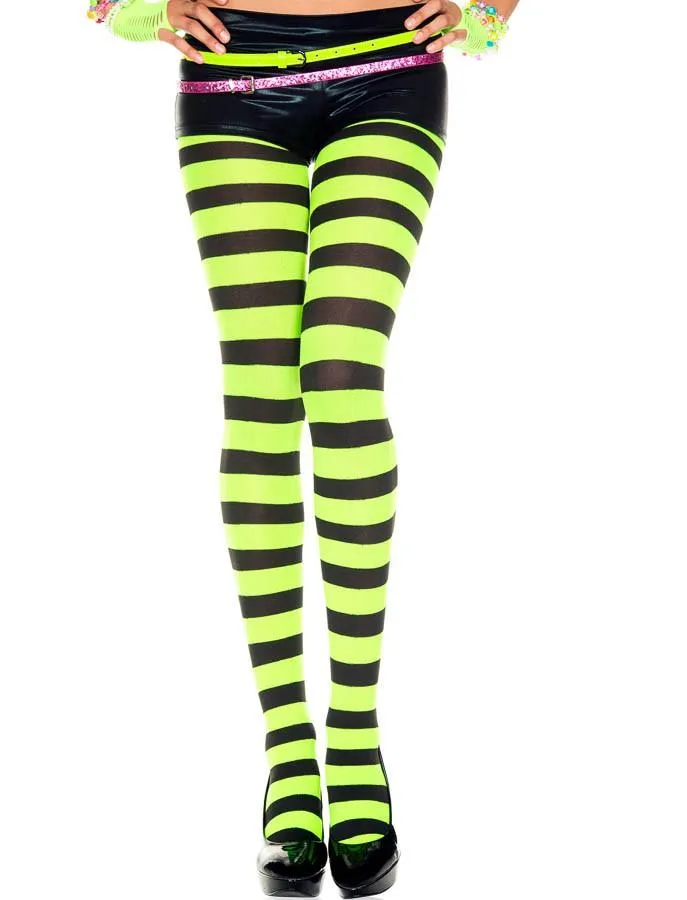 Wide Striped Pantyhose sold by Shoe Freaks