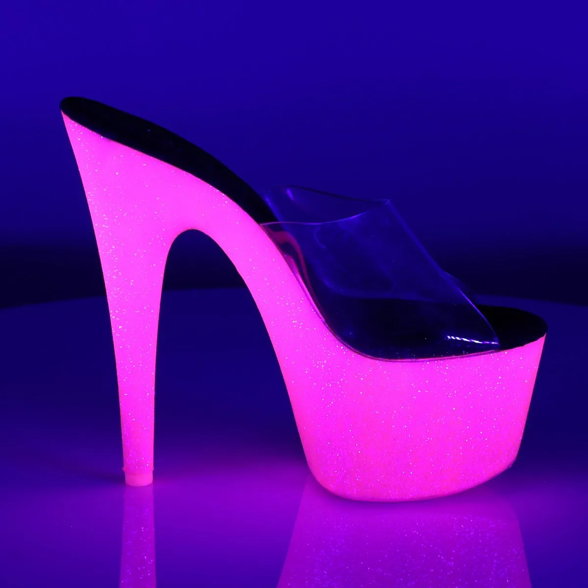 Pleaser Adore-701UVG Slide sold by Shoe Freaks product image thumbnail 5