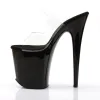 Pleaser Flamingo-802-Clear-Black-Size 8-Clearance sold by Shoe Freaks