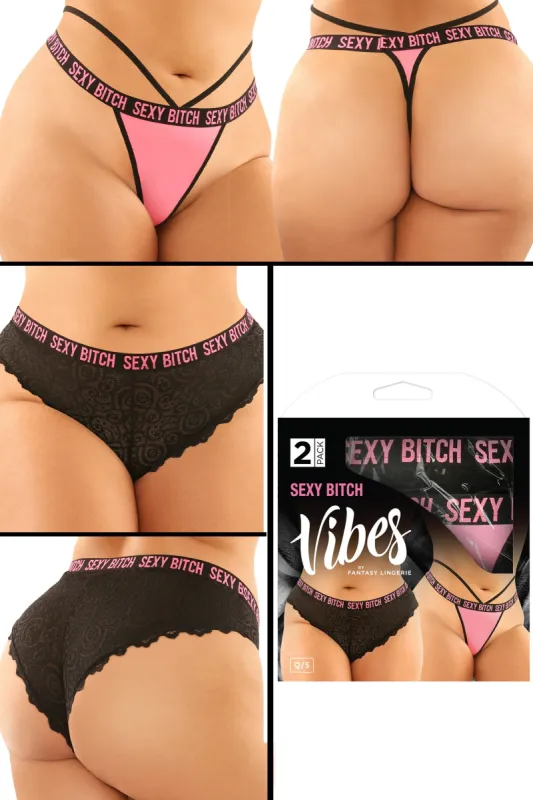 "Sexy Bitch" Buddy Panty Pack sold by Shoe Freaks