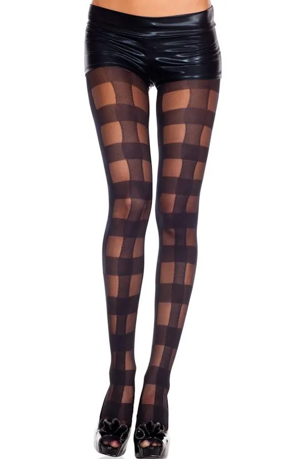 Checkered Pantyhose sold by Shoe Freaks