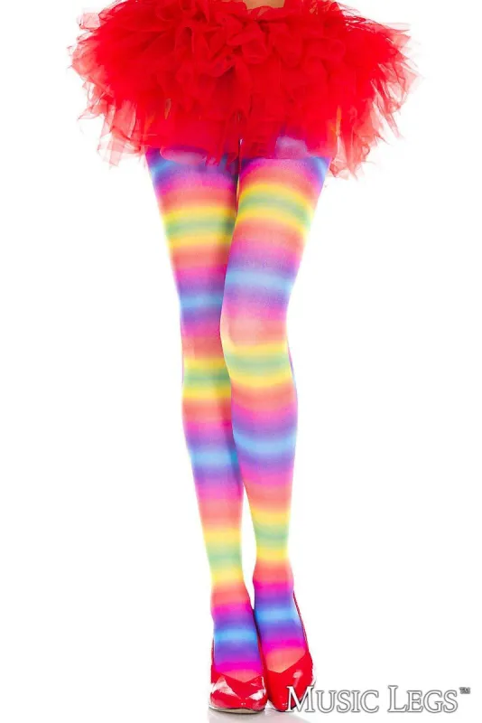 Opaque Rainbow Pantyhose sold by Shoe Freaks