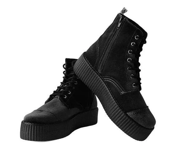 TUK V9758L Black Velvet 7-Eye Viva Mondo Boot sold by Shoe Freaks product image thumbnail 2