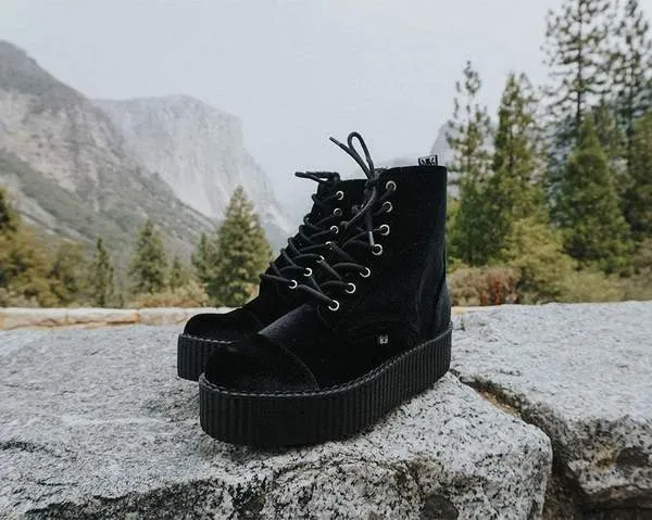 TUK V9758L Black Velvet 7-Eye Viva Mondo Boot sold by Shoe Freaks product image thumbnail 5