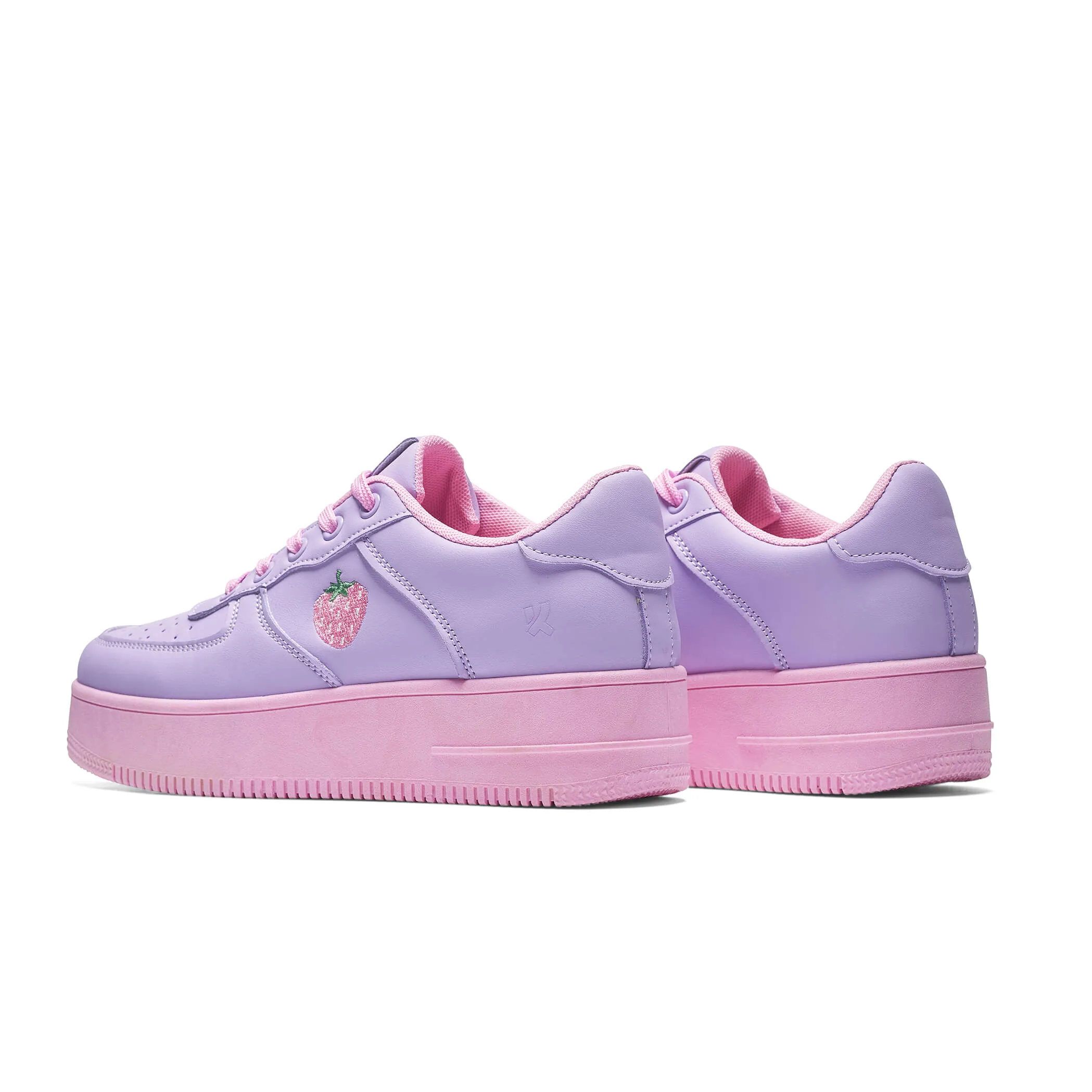 Sweet Strawberry Platform Trainers Purple sold by Shoe Freaks product image thumbnail 5