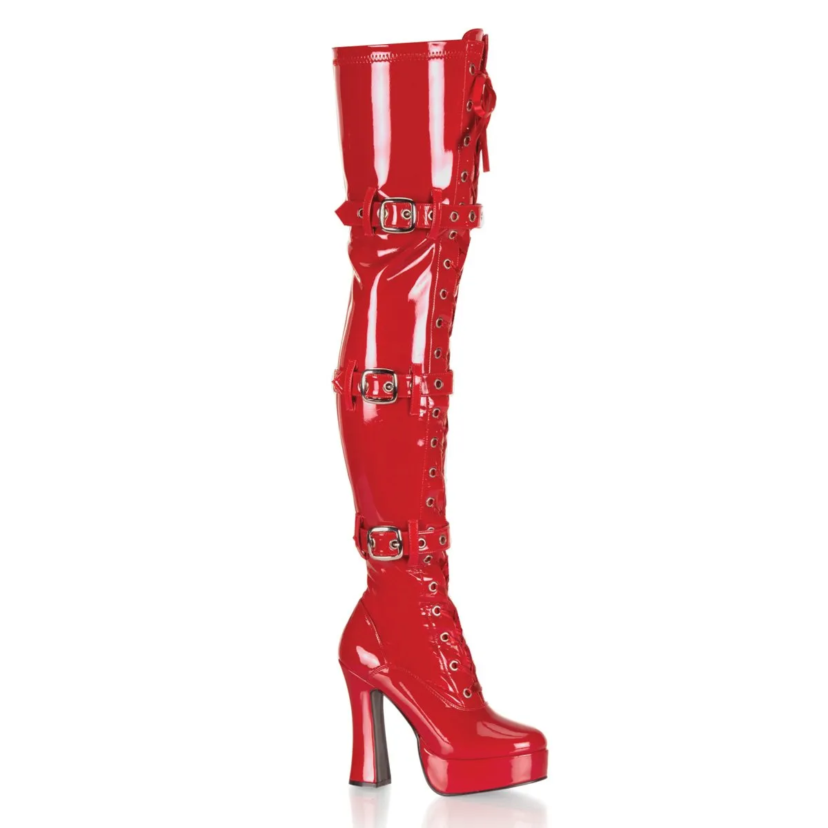 Pleaser Electra-3028-Red-Size 11-Clearance sold by Shoe Freaks