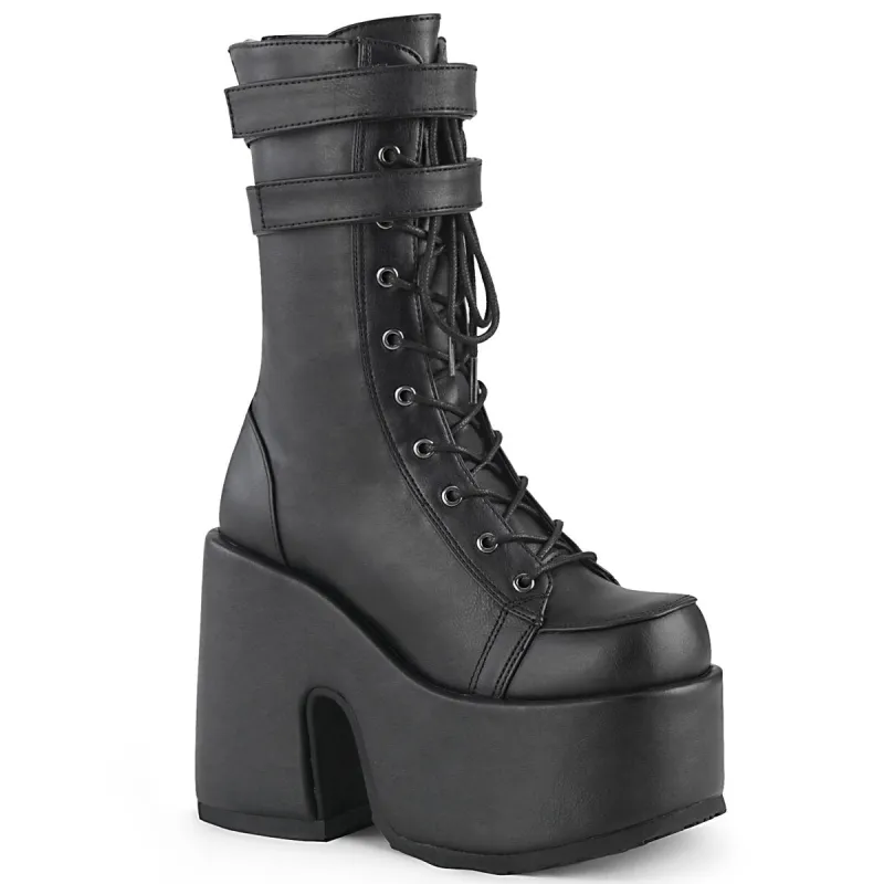 Demonia Camel-250-Black-Size 7-Clearance sold by Shoe Freaks