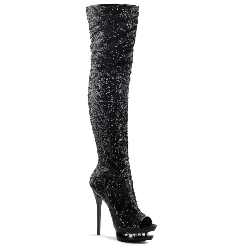 Pleaser Blondie-R-3011 Boots sold by Shoe Freaks