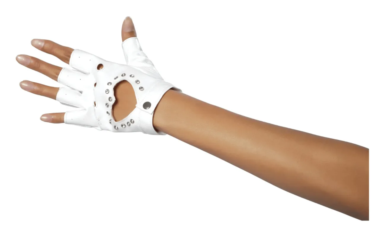 Cut-Out Heart Gloves sold by Shoe Freaks