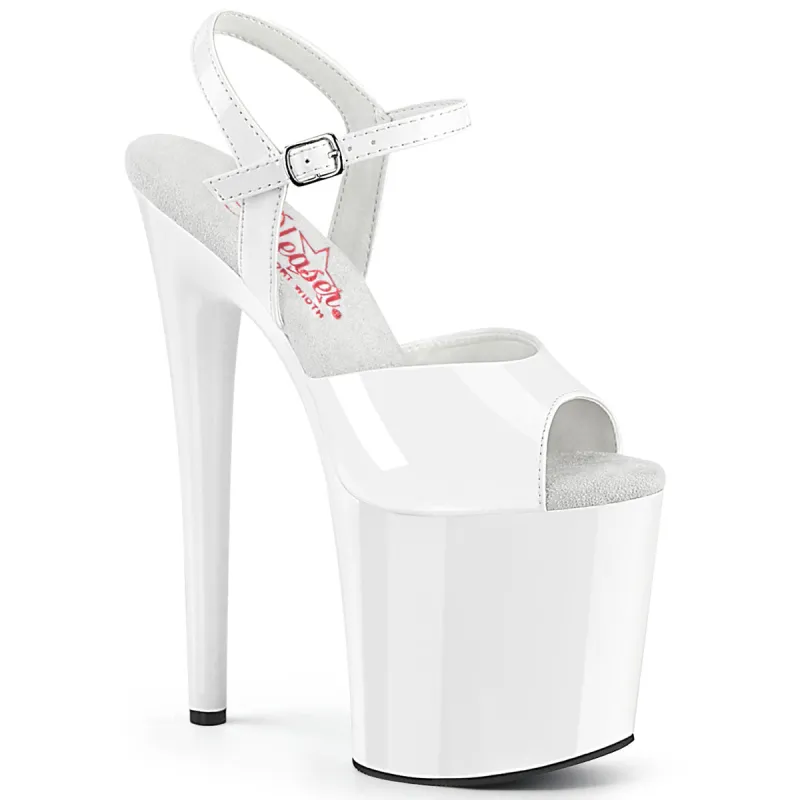 Pleaser Naughty-809-White-Size 5-Clearance sold by Shoe Freaks