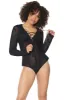 Velvet Flocked Mesh Romper sold by Shoe Freaks