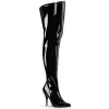 Pleaser Pink Label Seduce-3000-Black-Size 8-Clearance sold by Shoe Freaks