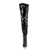 Pleaser Pink Label Seduce-3000-Black-Size 8-Clearance sold by Shoe Freaks