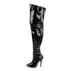 Pleaser Pink Label Seduce-3000-Black-Size 8-Clearance sold by Shoe Freaks