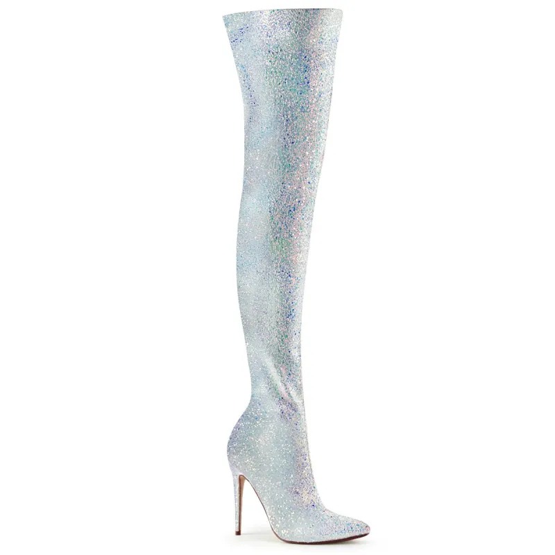 Pleaser Courtly-3015-Silver-Size 7-Clearance sold by Shoe Freaks