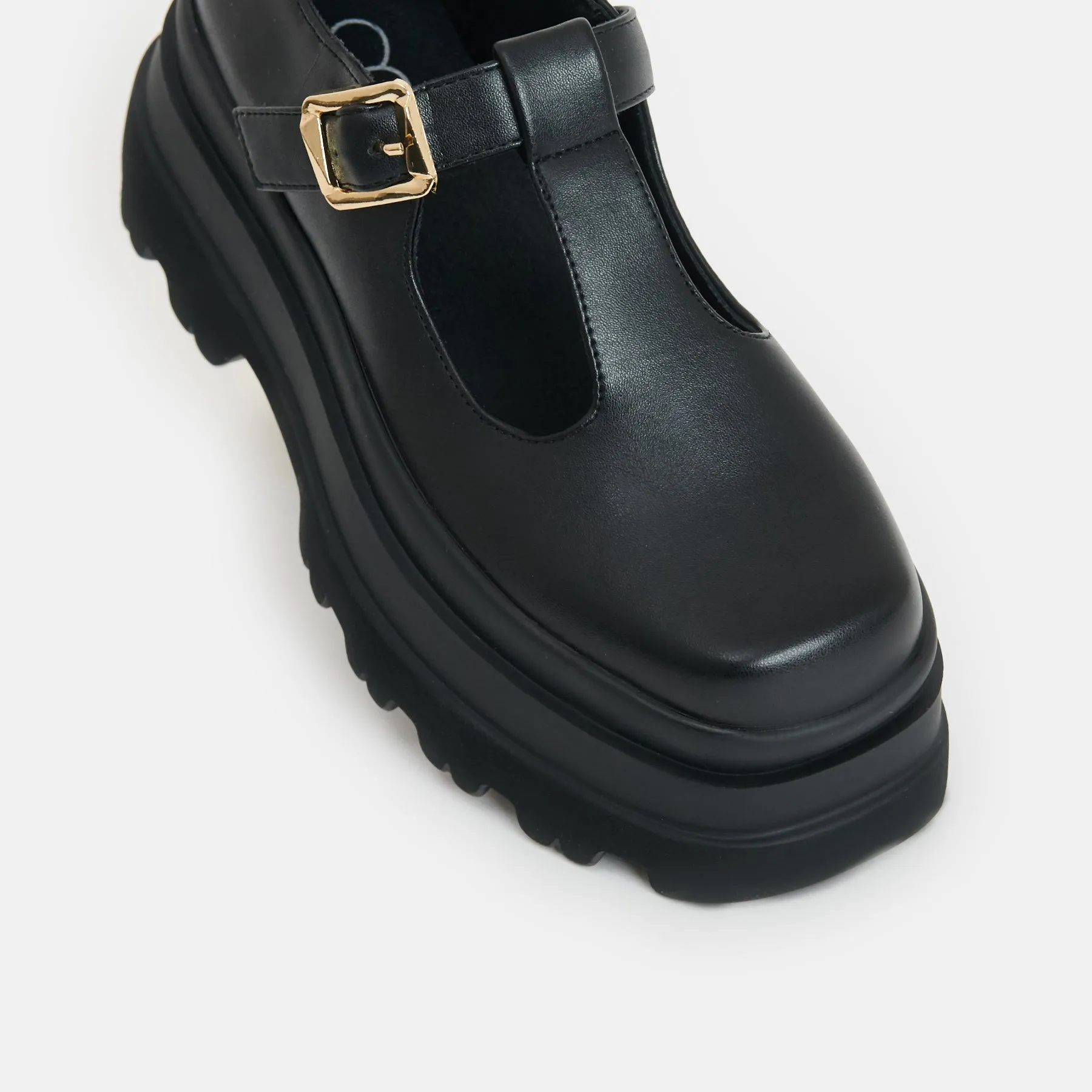 Silent Amity Trident Platform Mary Jane Shoes-Black-Size 8-Clearance sold by Shoe Freaks product image thumbnail 3