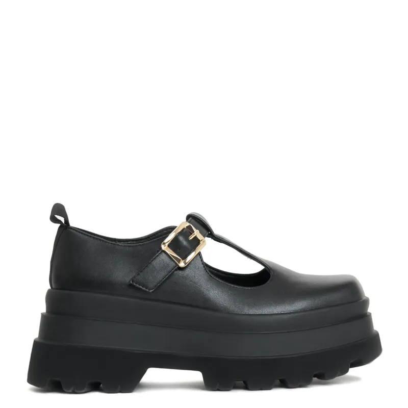 Silent Amity Trident Platform Mary Jane Shoes-Black-Size 8-Clearance sold by Shoe Freaks