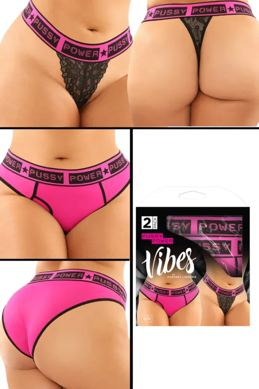 "Pussy Power" Buddy Panty Pack sold by Shoe Freaks
