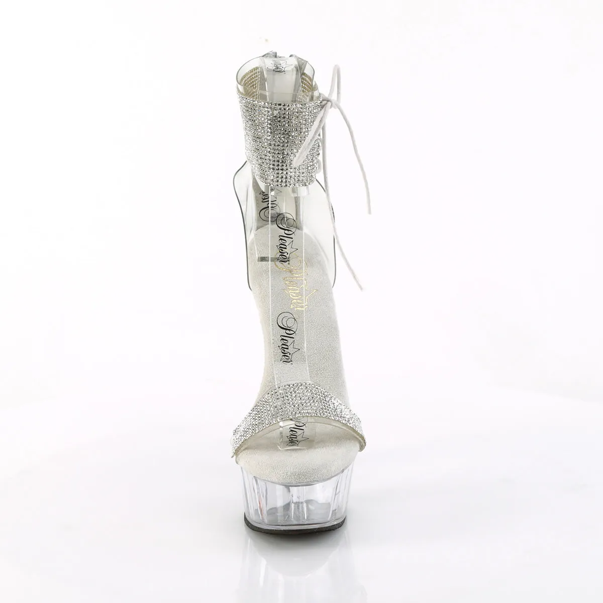 Pleaser Delight-627RS-Clear-Silver/Clear-Size 11-Clearance sold by Shoe Freaks product image thumbnail 2