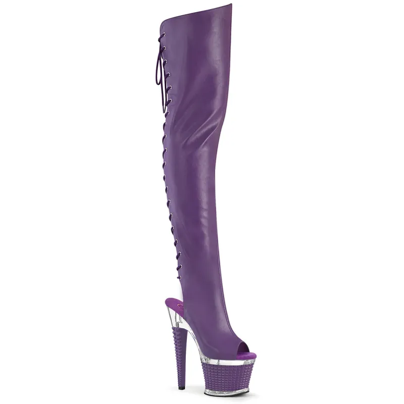 Pleaser Spectator-3030-Purple-Size 7-Clearance sold by Shoe Freaks