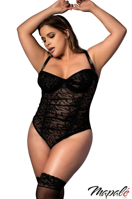Ruched Lace Teddy sold by Shoe Freaks