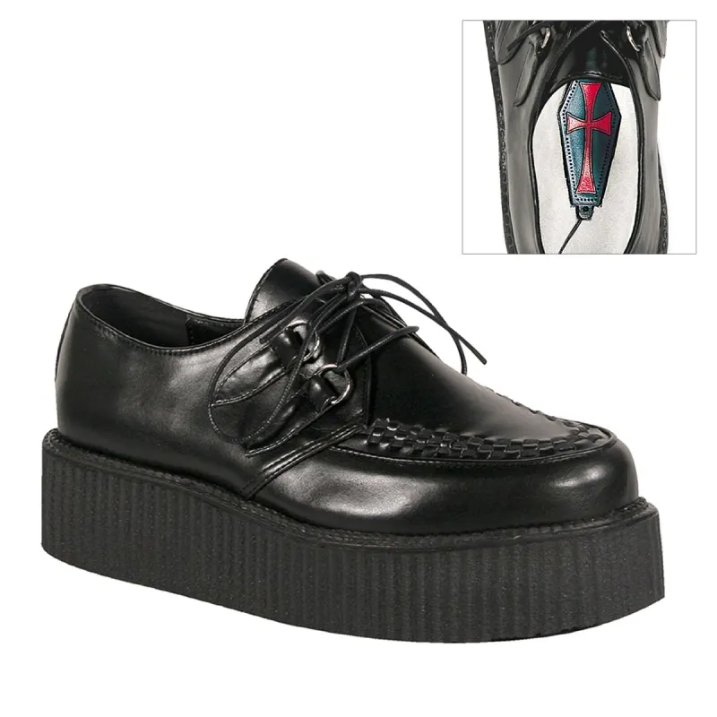 Demonia V-Creeper-502-Black-Size 6-Clearance sold by Shoe Freaks