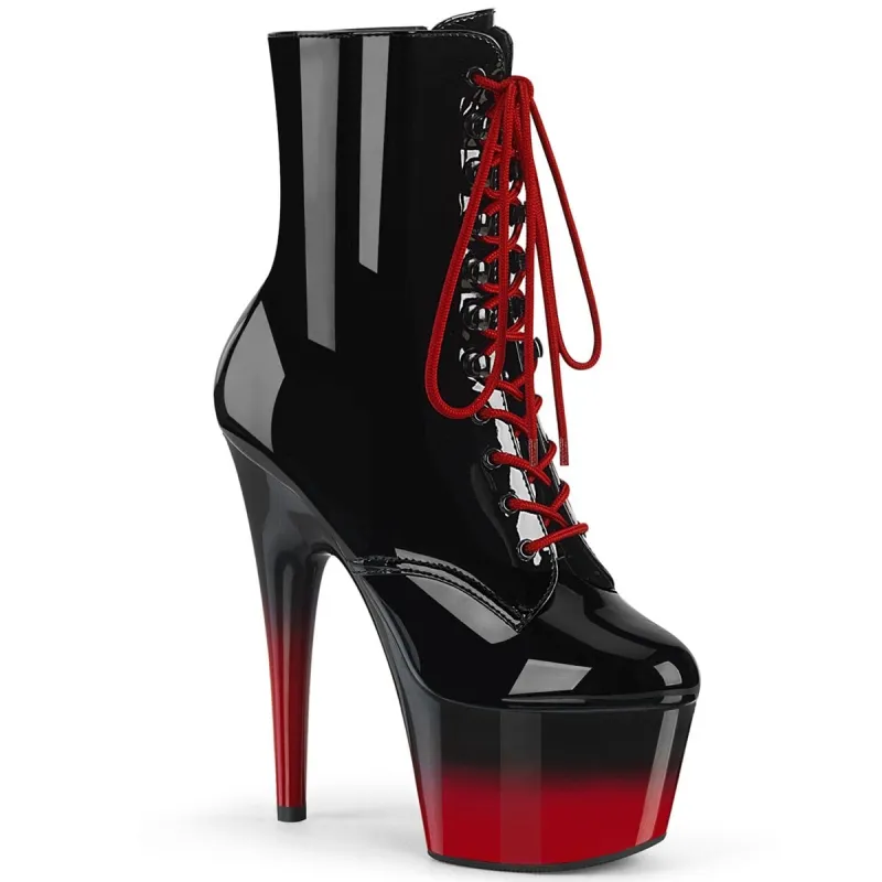 Pleaser Adore-1020BR-H-Black Red-Size 11-Clearance sold by Shoe Freaks