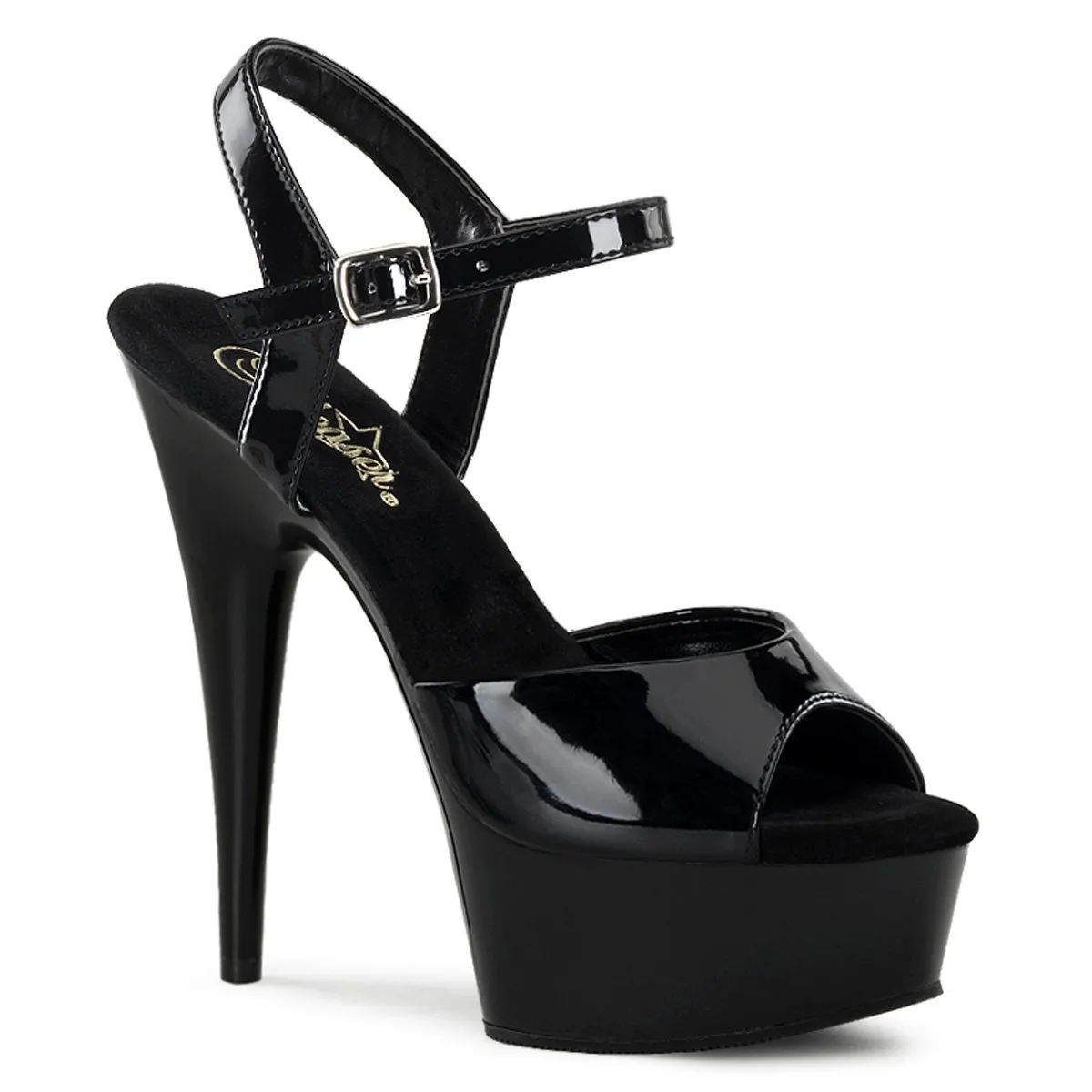 Pleaser Delight-609-Black-Size 11-Clearance sold by Shoe Freaks
