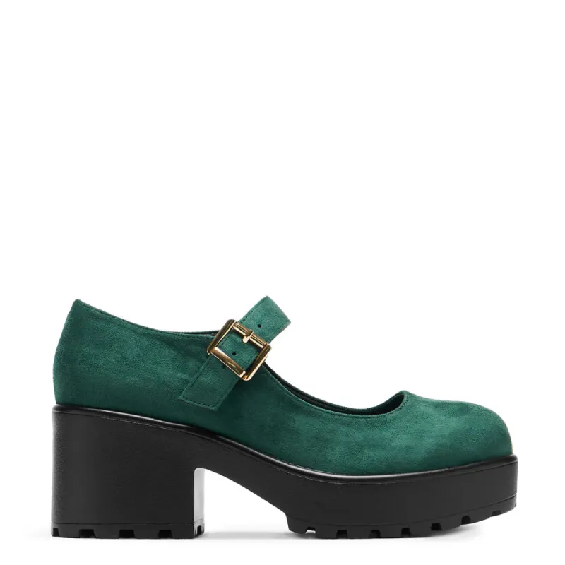Tira Suede Mary Janes ‘ Evergreen Edition’ sold by Shoe Freaks