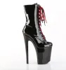 Pleaser Xtreme-1020-1-Black-Red-Size 7-Clearance sold by Shoe Freaks