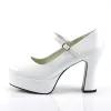 Funtasma Maryjane-50-White-Black-Size 12-Clearance sold by Shoe Freaks