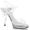 Fabulicious Flair-408-Clear-Size 7-Clearance sold by Shoe Freaks