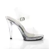 Fabulicious Flair-408-Clear-Size 7-Clearance sold by Shoe Freaks