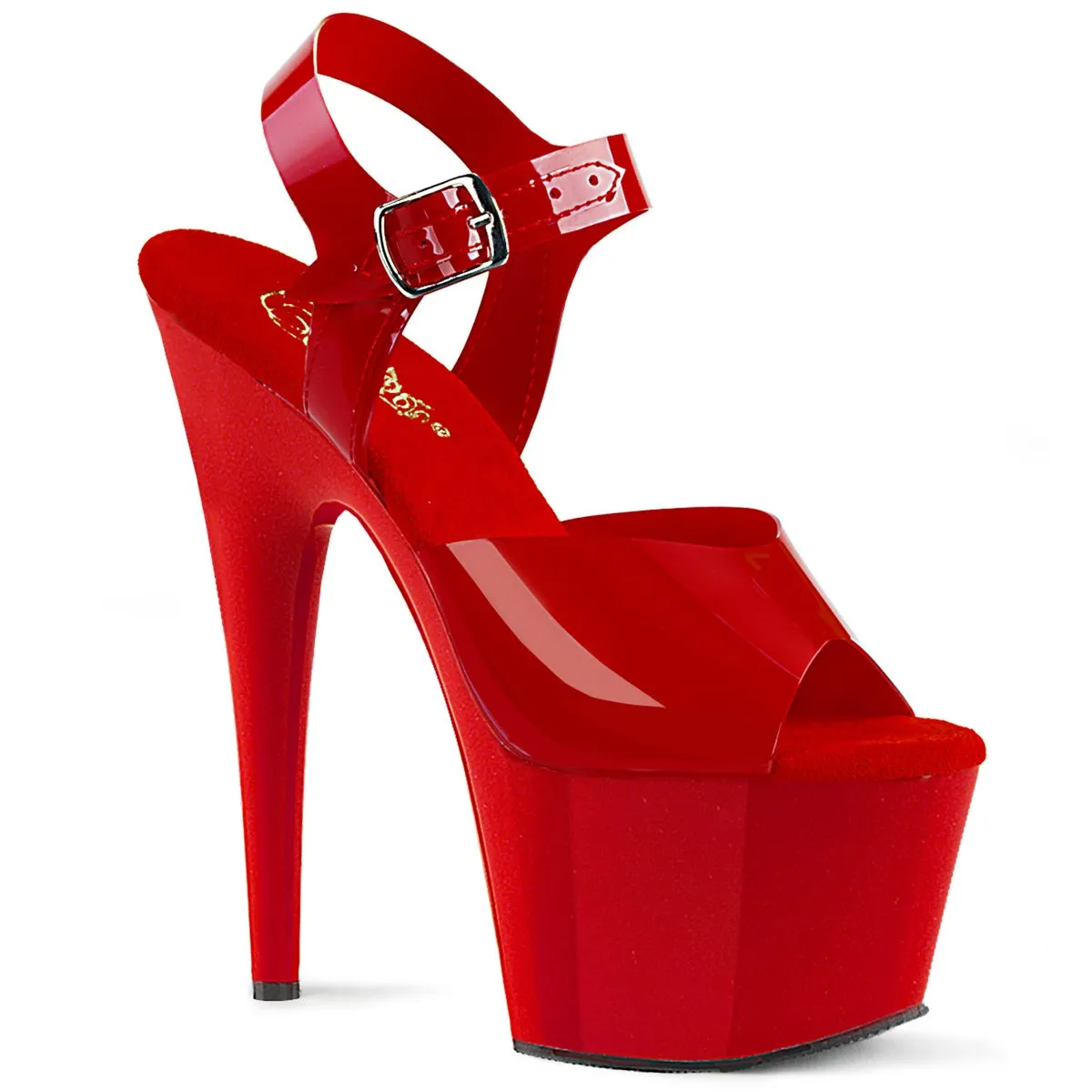 Pleaser Adore-708N-Red-Size 6-Clearance sold by Shoe Freaks