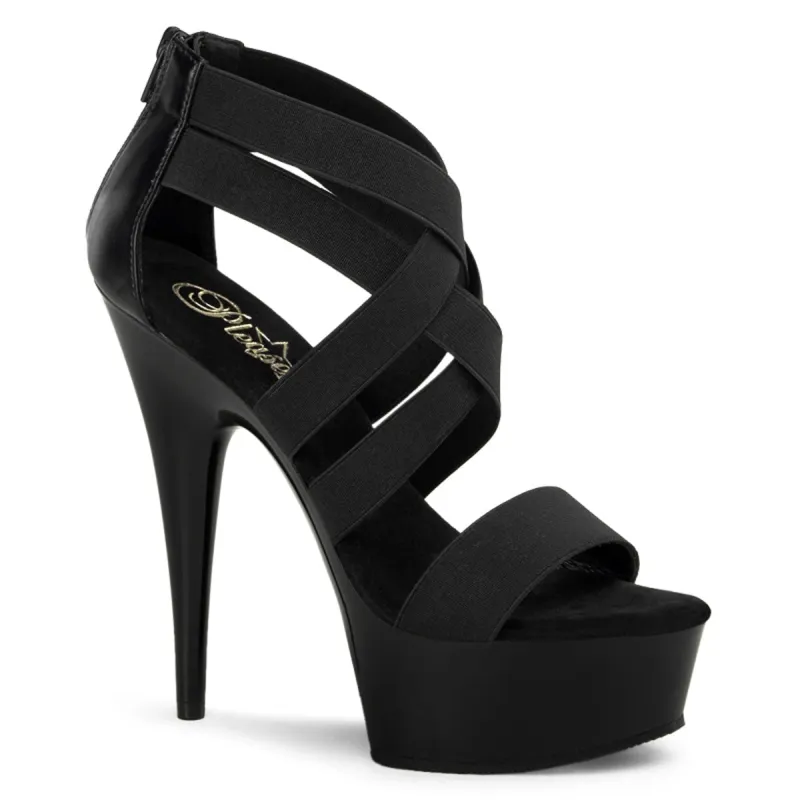 Pleaser Delight-669-Black-Size 7-Clearance sold by Shoe Freaks