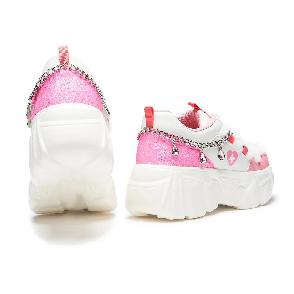 Kawaii Cryptid Chain Trainers - White sold by Shoe Freaks product image thumbnail 4