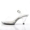 Fabulicious Belle-308-Clear-Size 8-Clearance sold by Shoe Freaks