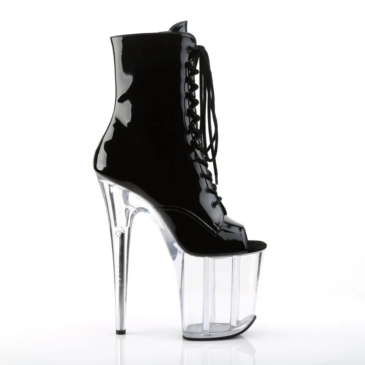 Pleaser Flamingo-1021-Clear-Black-Size 7-Clearance sold by Shoe Freaks product image thumbnail 5