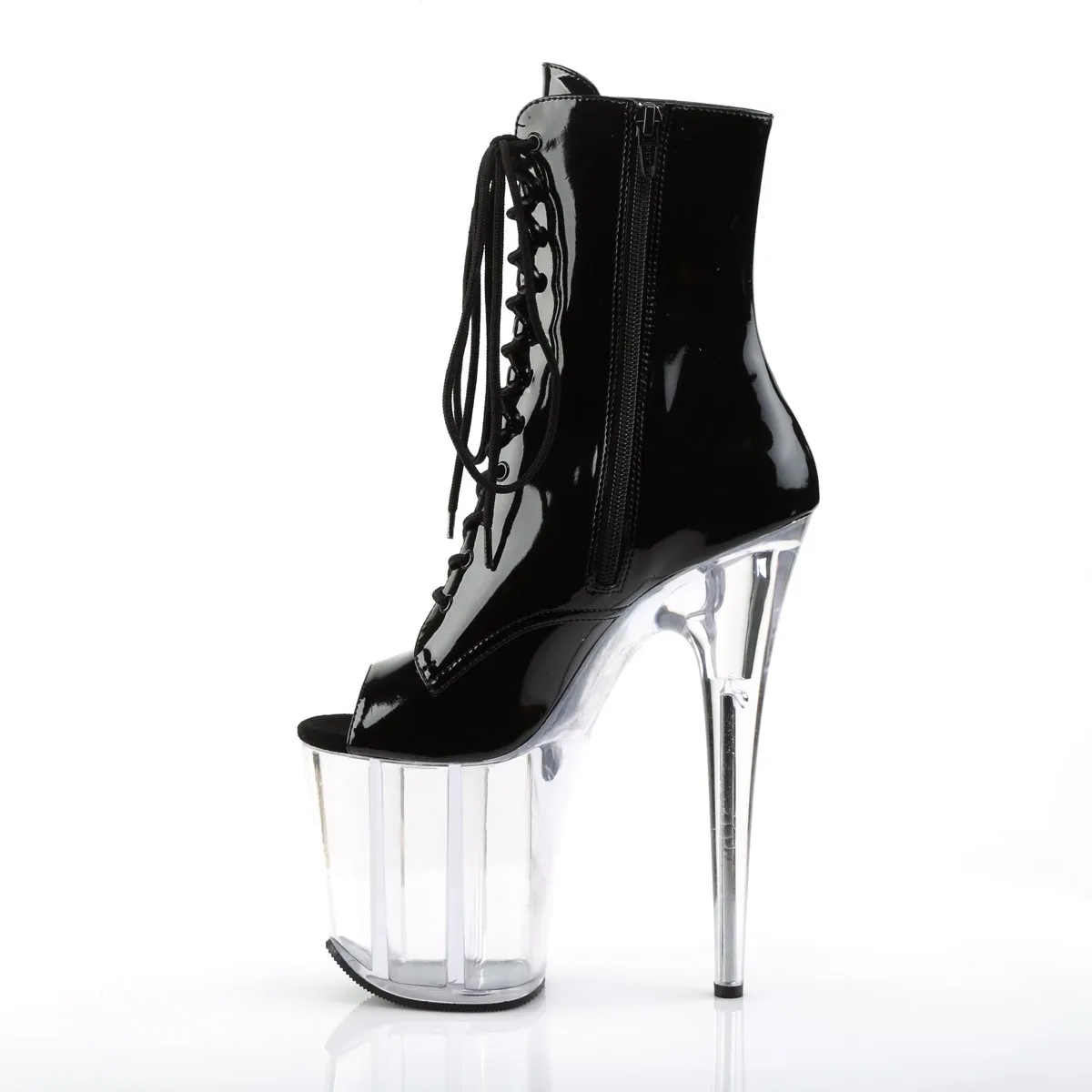 Pleaser Flamingo-1021-Clear-Black-Size 7-Clearance sold by Shoe Freaks product image thumbnail 3