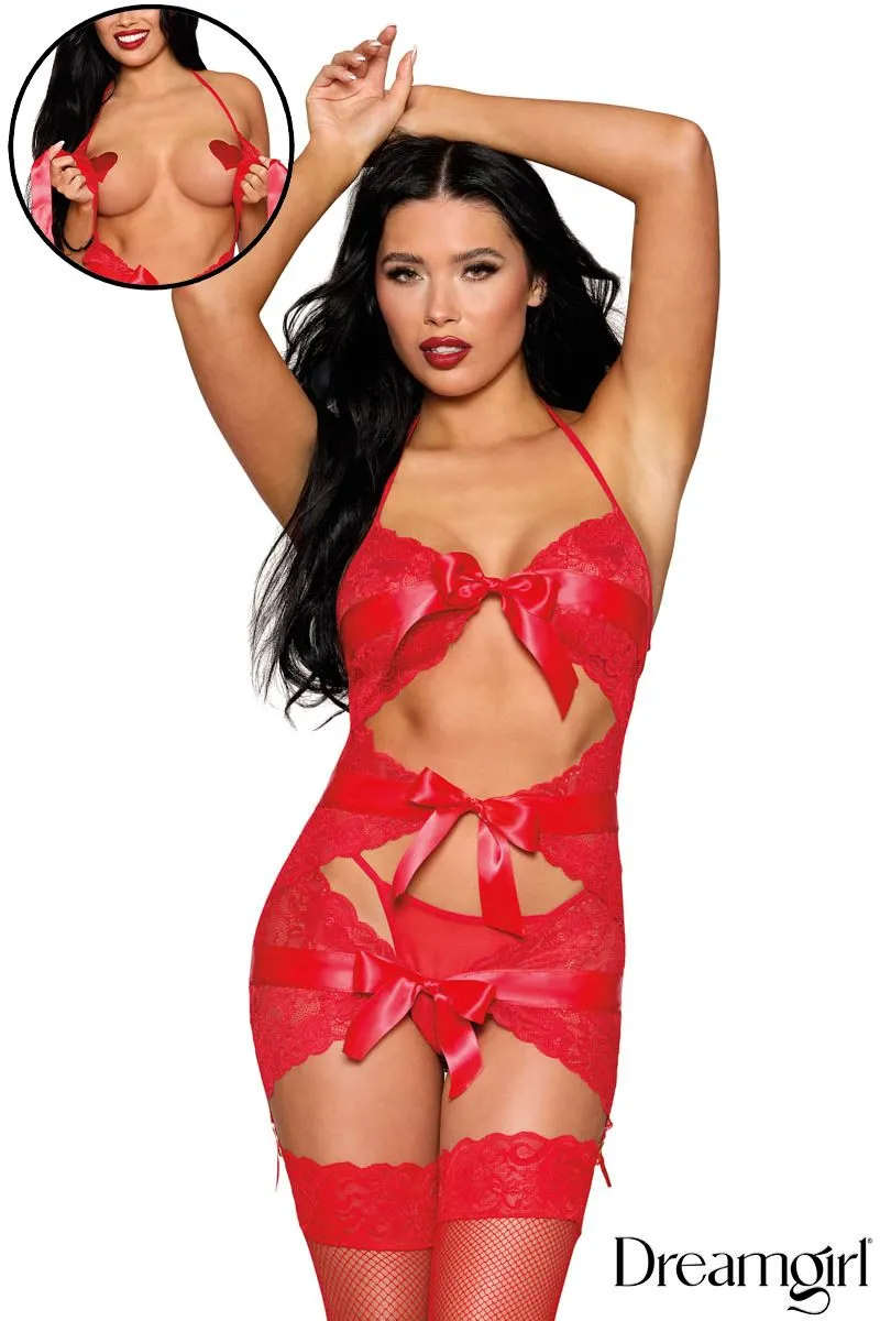 Big Bow Garter Slip sold by Shoe Freaks