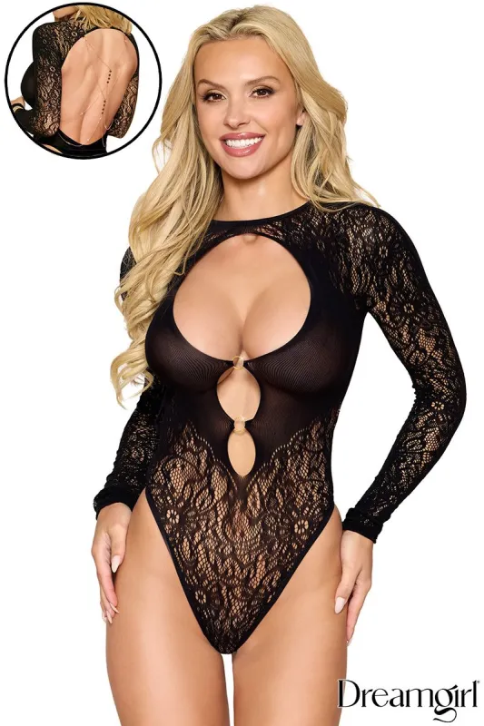 Chain Teddy Bodystocking sold by Shoe Freaks