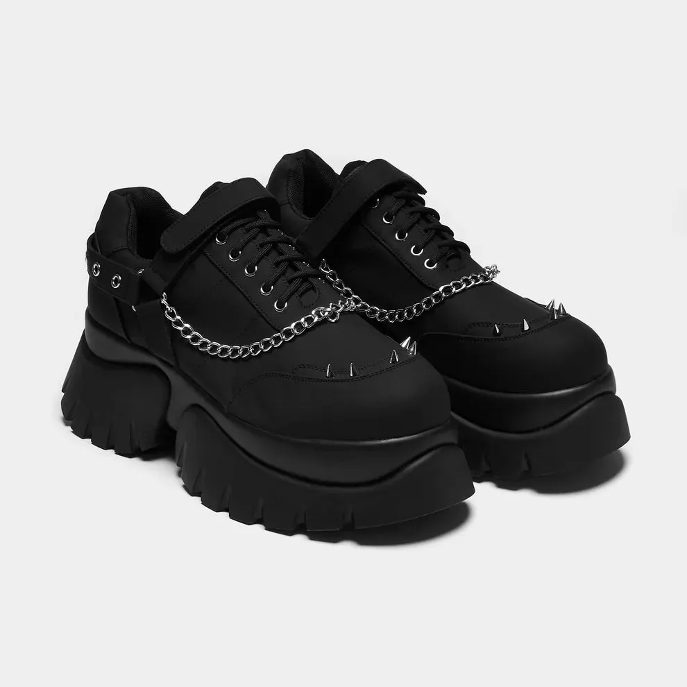 Allsander Men's Platform Trainers - Black sold by Shoe Freaks product image thumbnail 3